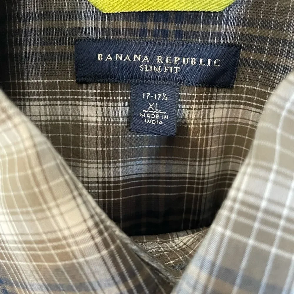 Banana Republic Slim Fit Button Down, XL 17-17 1/2